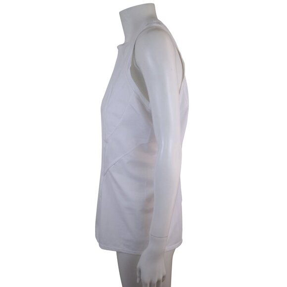 TAIL Sarita White Racerback Tennis Tank Womens L - Picture 2 of 6